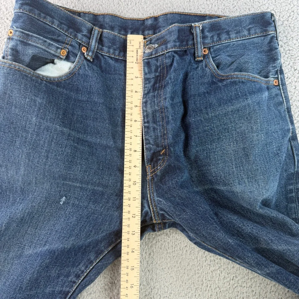 Levi's 517 Bootcut Jeans Men 36x30 Blue Dark Wash Denim Slim Fit 0517-0217